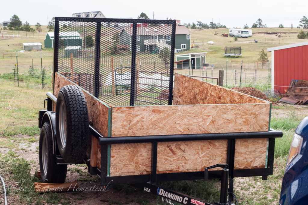 Photo of a utility trailer.